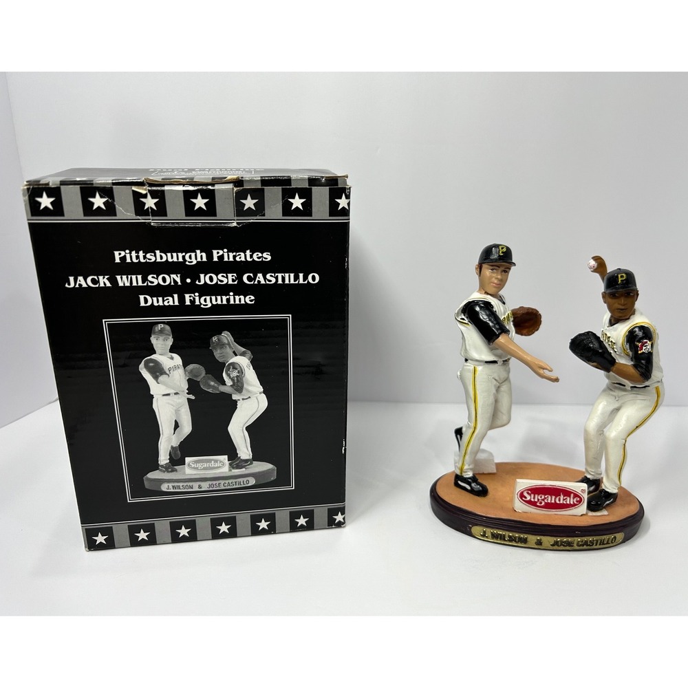 Pittsburgh Pirates Jack Wilson Jose Castillo Dual Figurine 2006 Sugardale Box